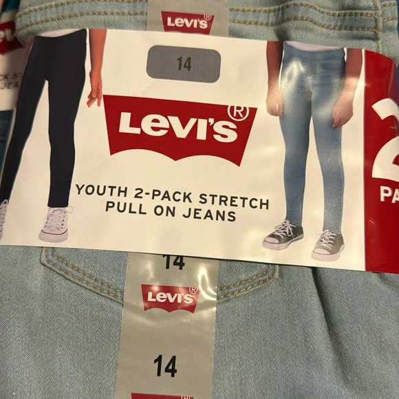 Levi's Girls' 2 Pack Pull On Jean Size 14 - Picture 10 of 11